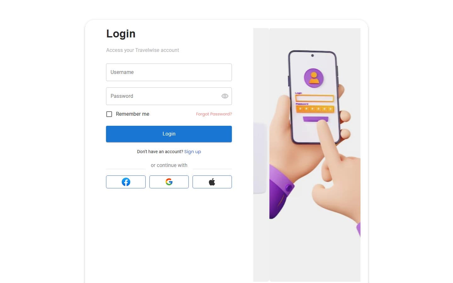 Travelwise Login & Auth